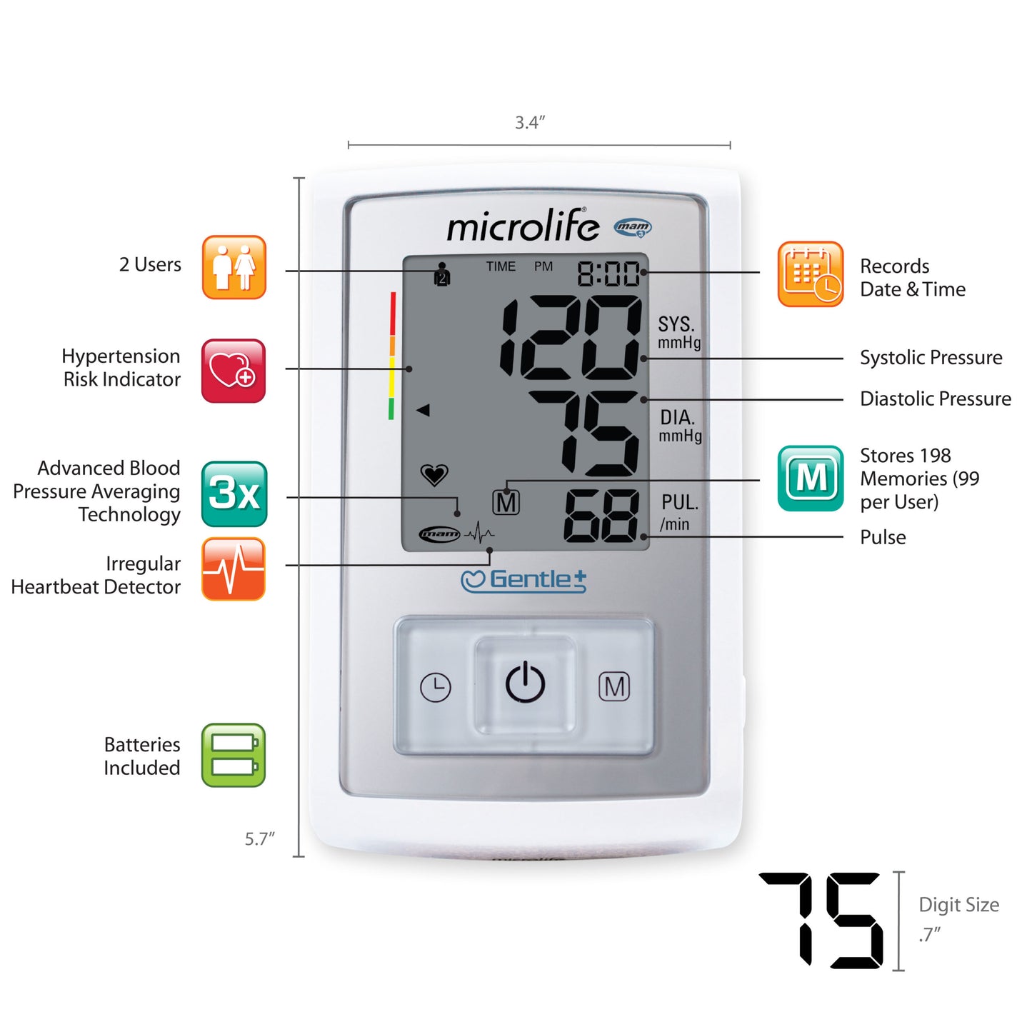 Deluxe Blood Pressure Monitor