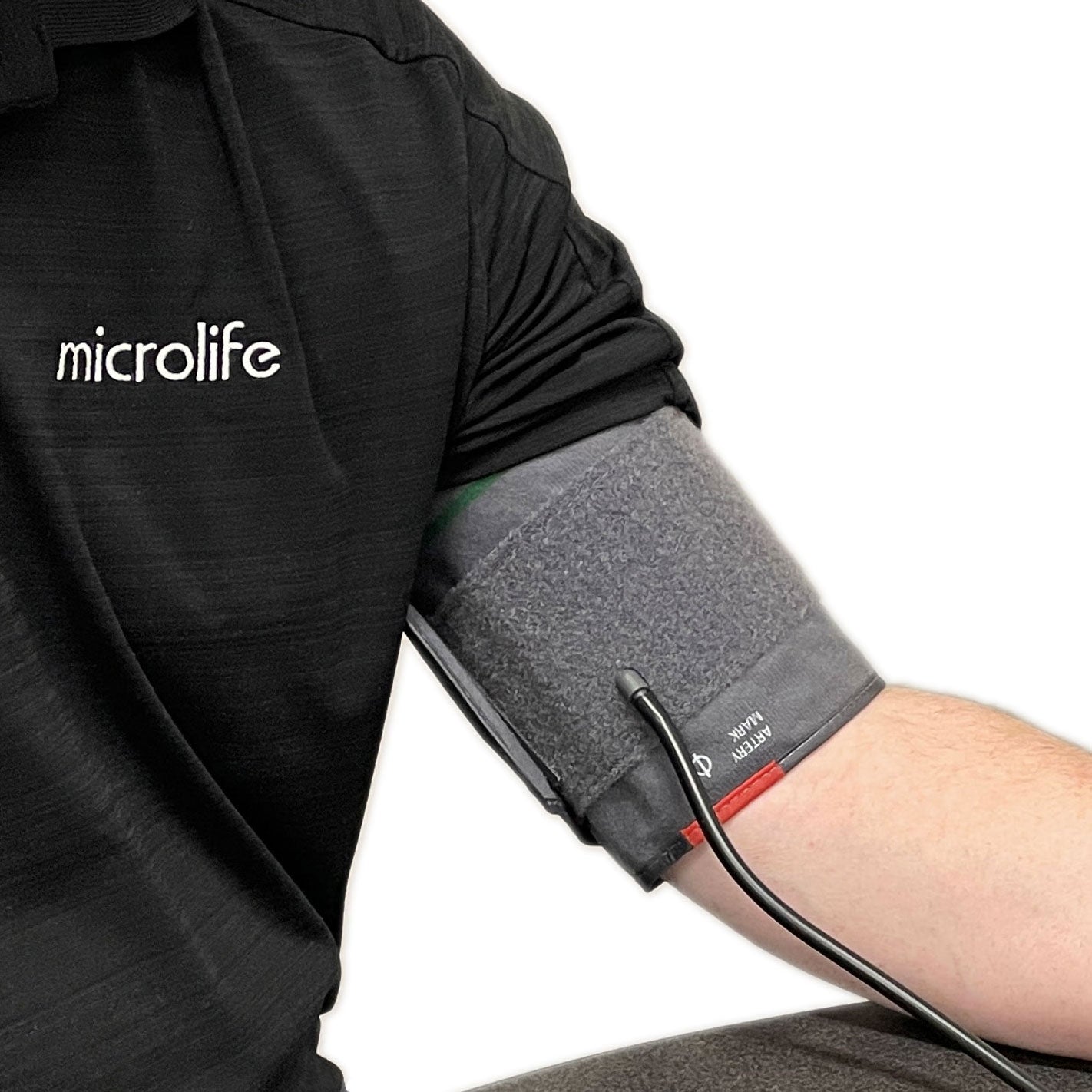 Wide-Range Blood Pressure Cuff, Fits Upper Arms 8.7”-16.5″