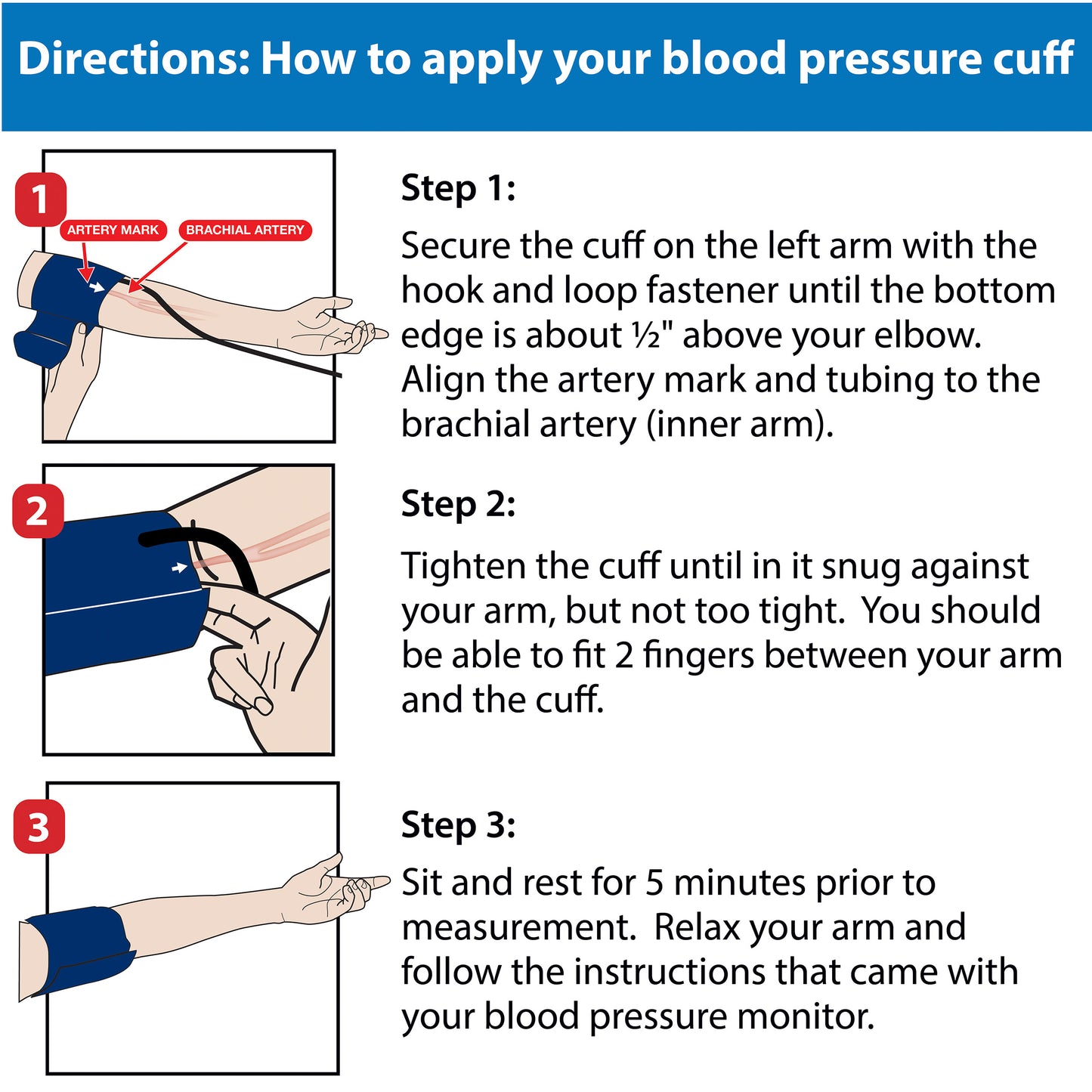 SureFit+ Blood Pressure Cuff, Fits Arms 8.7”-18.1″